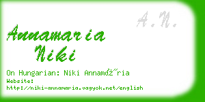 annamaria niki business card